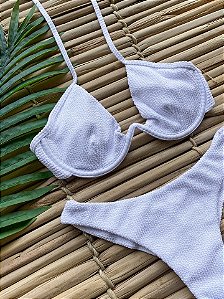Top Aro Aruba Branco (CALCINHA NÃO INCLUSO)