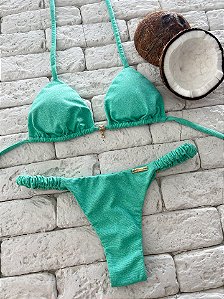 Calcinha Frufru Fio duplo Luna Verde (CORTININHA NÃO INCLUSO)