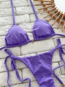 Cortininha Luna Lavanda com Costura Embutida e Bojo Removível (CALCINHA NÃO INCLUSO)