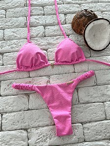 Calcinha Frufru Fio duplo Luna Rosa (CORTININHA NÃO INCLUSO)