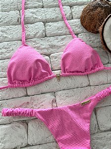 Cortininha Luna Rosa com Costura Embutida e Bojo Removível (CALCINHA NÃO INCLUSO)