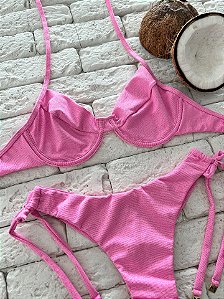 Top Meia Taça Luna Rosa sem bojo (CALCINHA NÃO INCLUSO)