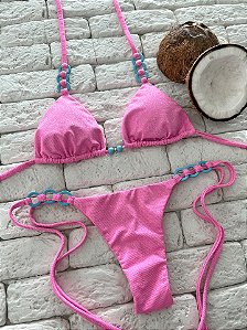 Calcinha Argola Fio Duplo Luna Rosa (BUSTO NÃO INCLUSO)