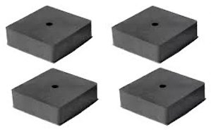 Calço Coxim Borracha quadrado Kit com 4 Unidades