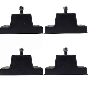 Calço de Borracha para Condensadora de Split com Parafuso podium vazado kit com 4 unidades