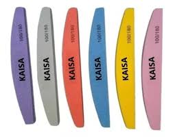 Kit 3 Lixas Buffer Polidoras Boomerangue Kaisa