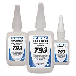 Adesivo Instantâneo Cola TekBond 793 Média Viscosidade 20 gr