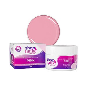Gel Para Alongamento Shopnails Hard Autonivelante Cor Pink 24g