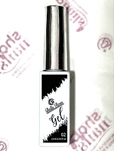 Esmalte em Gel Liner Ponta Fina Preto Bella Rosa 12ml