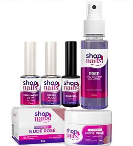 Kit Preparadores e Gel Control Nude Rosé