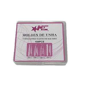 Moldes de Unha 184 Peças M&C 4 Modelos