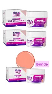 Kit 2 Geis Control Nude Elegance + Gel Pink Control Brinde