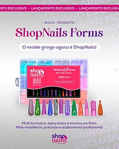 Molde Shopnails Forms 288 Unidades Todos os Formatos