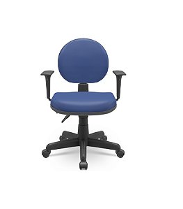 Cadeira Operativa Plus Executiva Back System NR17 Braços Reguláveis Revestimento Vinil