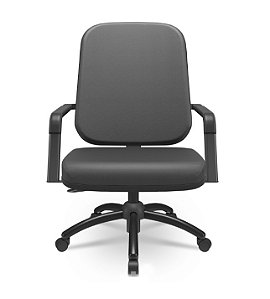 Cadeira Giratória Plaxmetal Plus Size Obeso 185kg Vinil