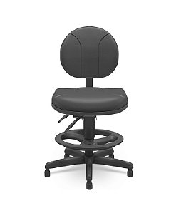 Cadeira Caixa Operativa Executiva Ergonômica NR17 Back System Em Vinil