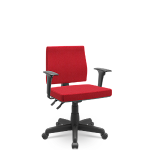 Cadeira Izzi Plaxmetal Executiva Back System NR17 Base Standard Revestimento Poliéster