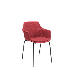 Poltrona Plaxmetal Elyze 4 Pés Revestimento HC