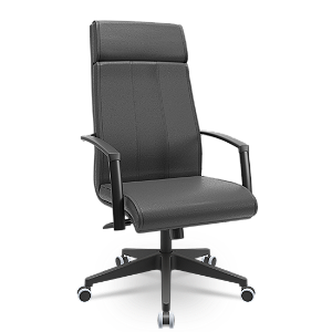 Cadeira Presidente Suprema Plaxmetal Base Italia Relax em Vinil