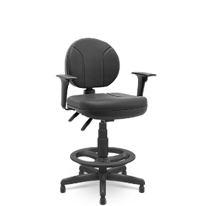 Cadeira Caixa Operativa Plaxmetal Back System NR17 em Vinil