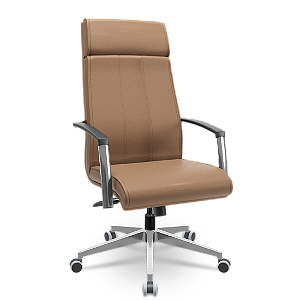 Cadeira Presidente Suprema Plaxmetal Base Aluminio Mecanismo Relax em Vinil