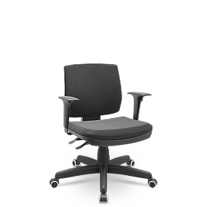 Cadeira Plaxmetal Brizza Soft Executiva Base Standard Back System em Vinil