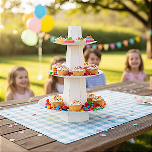 Baleiro Papelão Laminado 3 Andares Branco - Ultrafest