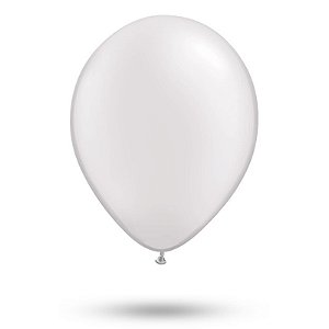 Balão Branco Polar 9 Polegadas c/50 - São Roque