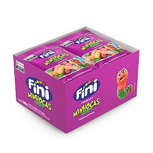 Bala Gelatina 15g Minhocas Cítricas c/12 - Fini