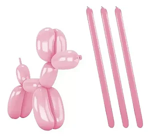 BALAO CANUDO ROSA BABY 260 C/25 - PIC PIC