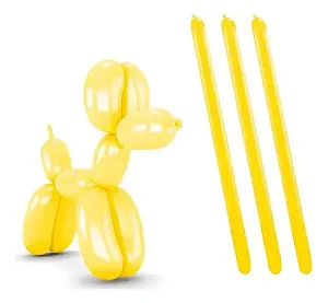 BALAO CANUDO AMARELO 260 C/25 - PIC PIC