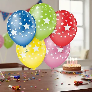 BALAO 10" ESTRELINHA SORTIDO C/25 - PIC PIC
