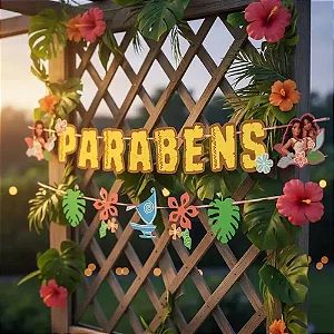 Faixa Parabens Moana - Regina