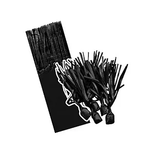 Papel Bala 1 Franja C/48 Preto - Camp Festas