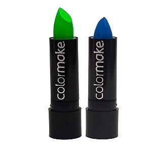 Batom Fluor C/2 Azul E Verde Colormake