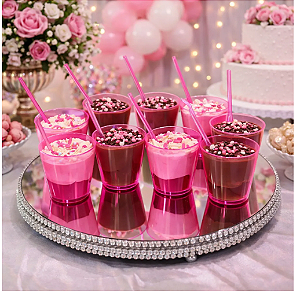 Copo Doces Ceia 10Ml Rosa Bebe C/50 Plural