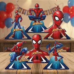 Decoração de Mesa Spider-Man c/6 - Regina