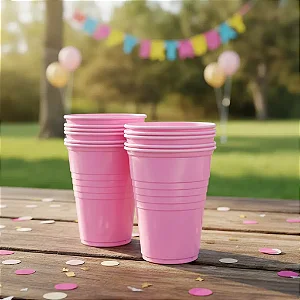 Copo 200ml Rosa c/50 - Trik Trik
