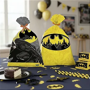 Sacola Plastica Batman Geek c/8 - Festcolor