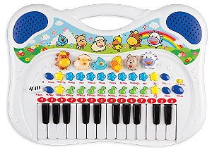 Piano Musical Animal Azul Braskit