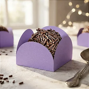 FORMINHA 4 PETALAS LILAS C/50 - FUN FESTAS