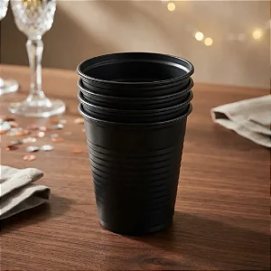 Copo 200ml Preto c/50 - Trik Trik
