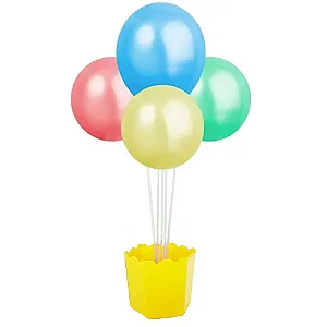 Suporte Balao Cachepot 5 Hastes Amarelo - Rt Brasi