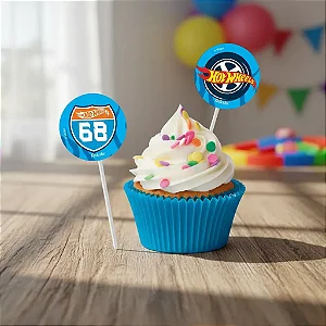 Bandeirinha Doces Hot Wheels C/8 - Festcolor