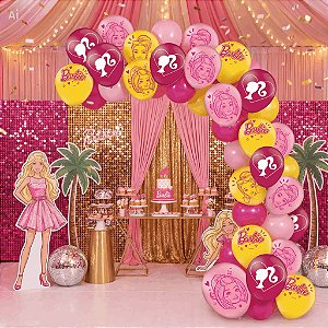 Balão 9 Decorações Barbie com 25 unidades Festcolor