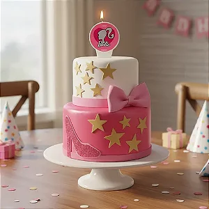 Vela Plana Barbie Festcolor