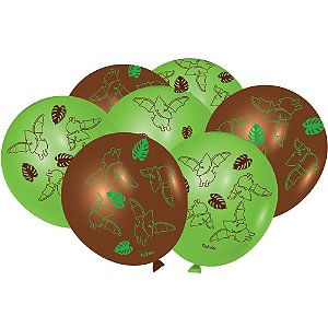Balão 9 Decoração Dino Baby C/25 Festcolor