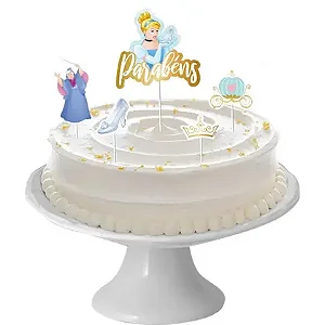 Topo de Bolo Cinderela Clássica Regina