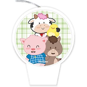 VELA PLANA FAZENDINHA - FESTCOLOR