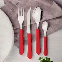 Colher de Mesa Leme Vermelha - Tramontina